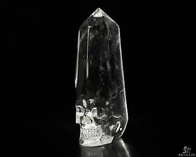 3.2  Quartz Rock Crystal Hand Carved Crystal Skull Point Fine Art Sculpture • $199