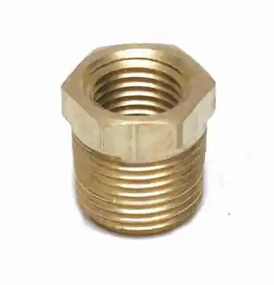 3/8 Male To 1/4 Female Npt Brass Pipe Reducer Bushing Fitting Water Fuel Gas Oil • $5.89