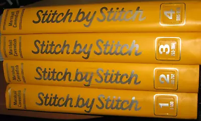 LOT Vol 1-4 Binders Stitch By Stitch Magazine Sewing Knitting Crochet Needlepoin • $15