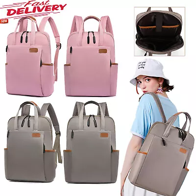 Womens Girls Laptop Backpack Travel Anti-theft Rucksack School Work Shoulder Bag • £14.99