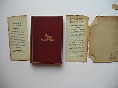 $95 • Buy Now We Are Six - A.A. Milne - 1927 Methuen - 1st Edition - DJ Remnants