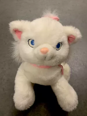 Vintage Disney MARIE White Cat 12” Plush Pink Bow Collar The Aristocats • $19.99