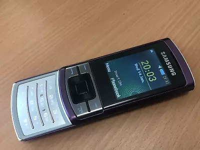 Samsung C3050 - Purple (Unlocked) Mobile Phone Slider - Fully Working • £22.95