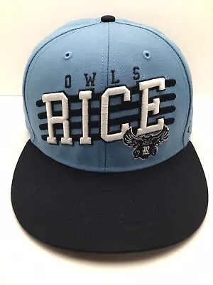 Rice Owls '47  Brand Snapback Hat Cap Lt. Blue/Navy One Size Adjustable • $18.88