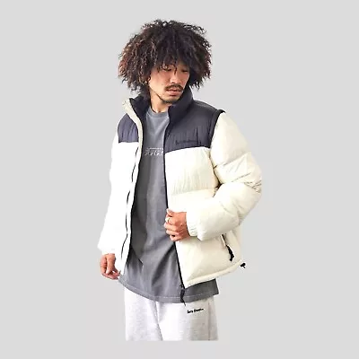 Men's Urban Outfitters Iets Frans Puffer Jacket Removable Sleeves Large RRP £99 • £24.99