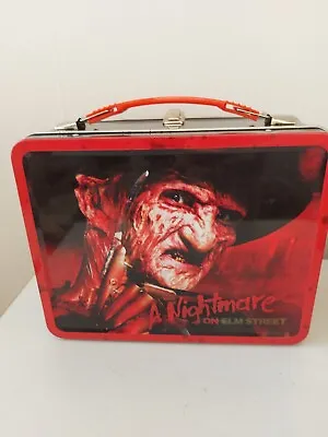 £39.99 • Buy Freddy Krueger Nightmare On Elm Street Metal Embossed Tin Lunchbox Horror 