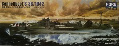 1/72 WWII Ships Schnellboot S-38 1942 FORE HOBBY 1001 Plastic Models Kits • $155.60