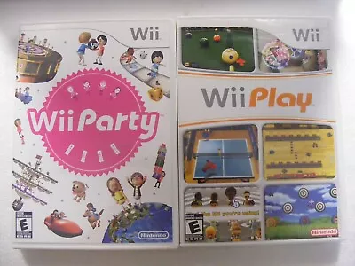 Nintendo Wii Party 2010 And Wii Play 07 Both Are Boxed With Manuals. • $21.50