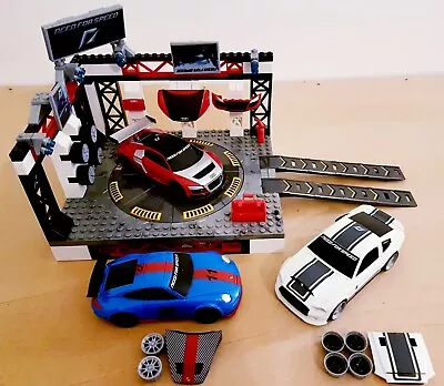 Mega Bloks Need For Speed Garage Showroom 95720 Audi R8 Ford Mustang Porsche 911 • £29.99
