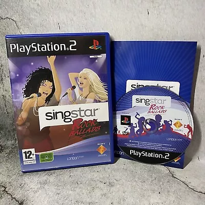 £5.50 • Buy Singstar Rock Ballads Sony PlayStation 2 PS2 Game Complete