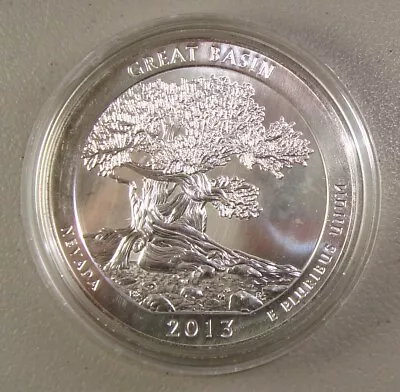 2013 5 Oz Silver America The Beautiful ATB Great Basin Uncirculated • $189