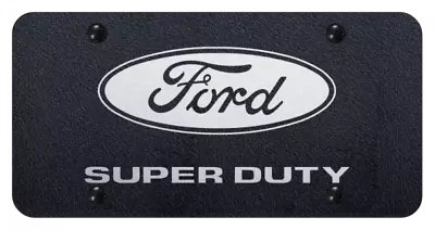 Ford Super Duty Laser Etched Logo Rugged Black License Plate Official Licensed • $41.95