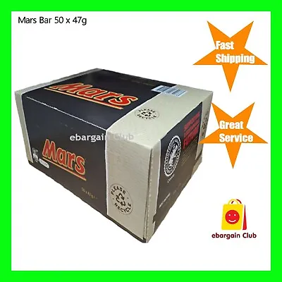 *New Arrival* Mars Bars Chocolate 50 X 47g Bar Full Box | Party Sweet • $79.99