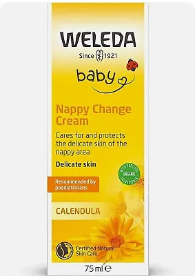 Weleda Baby Calendula Nappy Cream 75ml  WITH FAST AND FREE DELIVERY. Exp 03/25 • £6.45