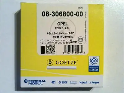 Racing Piston Rings Götze Vauxhall 2.0 C20NE C20XE C20LET X20XEV X30XE • $21.52