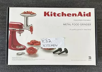 KitchenAid KSMMGA Metal Food Grinder Attachment - Silver • $54.01