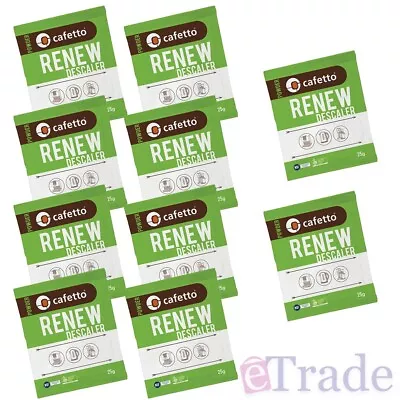 For Delonghi Descaler Renew Espresso Coffee Machine Descaling Sachets - 10x 25g • $27.90