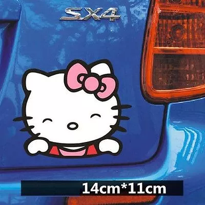 Cute Hello Kitty Happy Face Car Decal Car Sticker - 1pc • $5.99