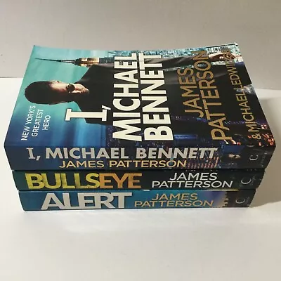 James Patterson I Michael Bennett Bullseye Alert Large Paperback Bundle Lot • $33