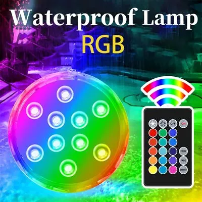 LED Waterproof Lamp Underwater Pool Lights  Hot Tub Bath Fish Aquarium • £6.58