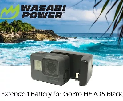 Wasabi Power 2500mAH Extended Battery For GoPro Go Pro Hero 5 Hero6 2018 • $29.90