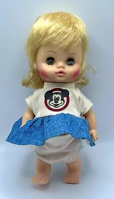 VINTAGE 1971 Horsman Doll Disney Mickey Mouse Blonde Mullet Girl Mouseketeer • $6.50