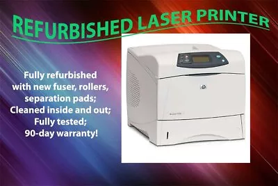 Renewed HP LaserJet 4300n 4300 Laser Printer Q2432A With Existing Toner & 90 ... • $369.72