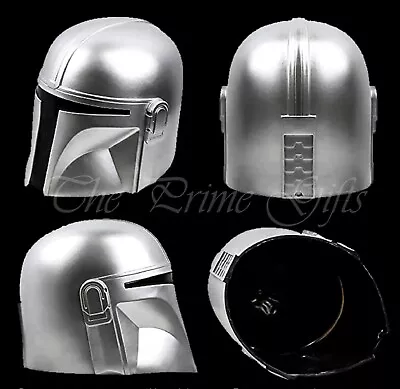 Steel Wearable Mandalorian Helmet Star Wars Black Series Boba Fett Larp Men Prop • $78.99