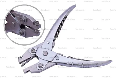 Parallel Action Square Metal Hole Punch Pliers 2 X 2 Mm Pin Jewelry Wire Crafts • £16.19