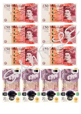 £ Pound Sterling English Money Edible Icing Sheet A4 Cake Toppers • £5.50