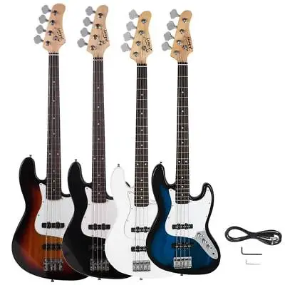 New 5 Colors GJazz Right Handed 4 Strings Electric Bass Guitar For Beginner • $84.98