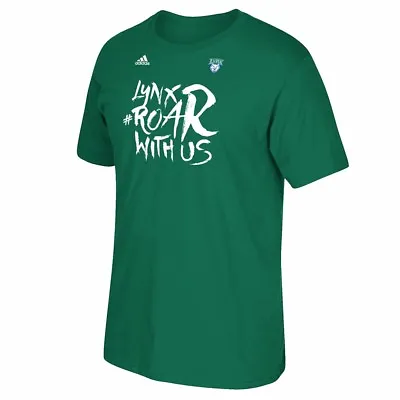 Minnesota Lynx Adidas  Roar With Us  Team Graphic Green T-Shirt Men's • $9.99