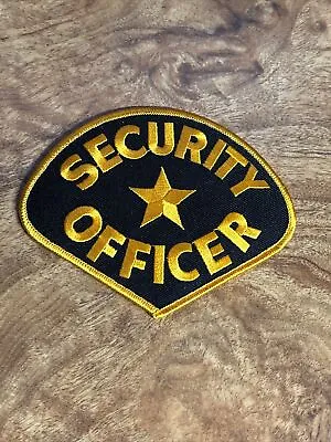 Obsolete Generic Security Officer Guard Patch 5” Iron On Black Shoulder Costume • $4.80