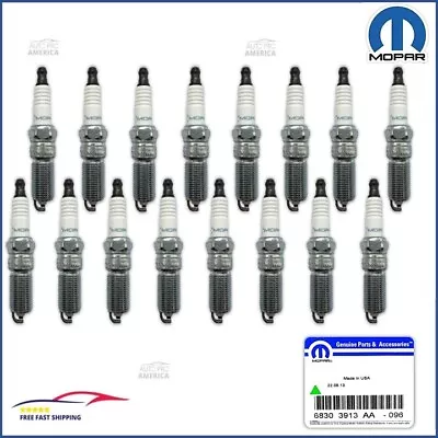 (16) OEM Mopar Chrysler Jeep Dodge Ram 5.7L HEMI Copper Spark Plugs 68303913AA • $119.50