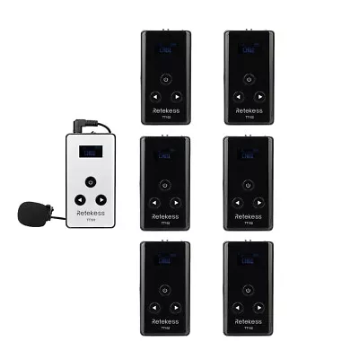 Retekess TT101 Wireless Tour Guide Audio System Transmitter 6 Receivers Training • $259.99