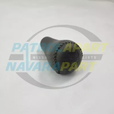 Dark Grey Leather Gear Stick Knob Fits Nissan Patrol GU Y61 Series 3 Colour Code • $49.95