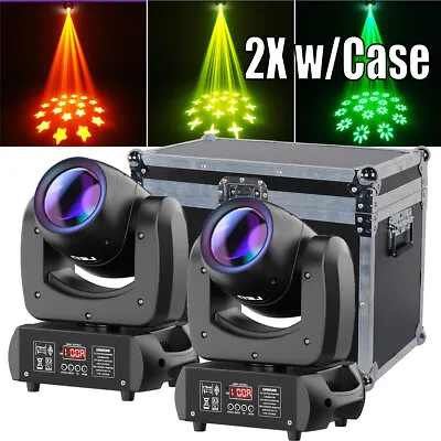 2X 150W 18Prism Gobo Moving Head Stage Light LED Beam RGBW DMX DJ Party Lighting • $259.99
