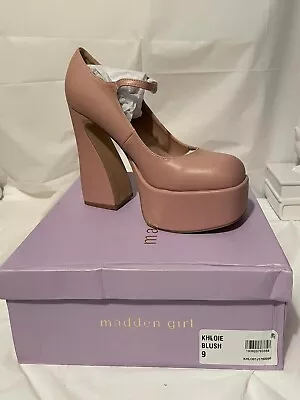 Madden Girl Women's Size 9 Khloie Blush Pink Platform Heels Shoes New In Box • $45.97