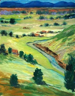 Landscape 11 By William Vincent Kirkpatrick Original Oil On Canvas Framed • $695