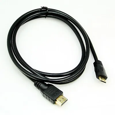 Mini HDMI Video TV Output Cable For Canon IXUS 125 240 255 510 500 HS Camera • £3.50