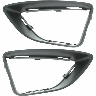 New Set Of 2 Fog Lamp Molding Textured Black Fits 2010-2012 Ford Fusion Sedan • $45.12