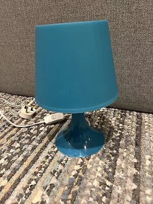 IKEA Kids Blue Lampshade Nightlight UK Plug Switch • £2.99