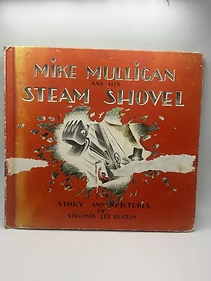 Mike Mulligan And His Steam Shovel 1939 Burton 1st Edition 22nd Printing HC GOOD • $15