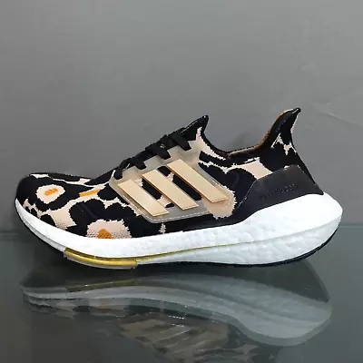 Adidas Ultraboost 21 X Marimekko Women's Size 6 Sneakers Running Shoe Black #087 • $69.95