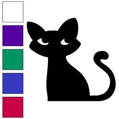 Cat Kitten Vinyl Decal Sticker Multiple Colors & Sizes #7085 • $3.22