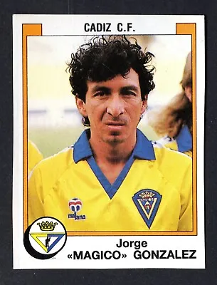 Jorge Magico Gonzalez #97 Cadiz Cf 1988-89 Card Futbol 88 Panini Recovered • $150