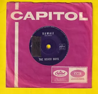 The Beach Boys Oz  Capitol  1963 45rpm Single-Hawaii / Rocking Surfer • $8.99