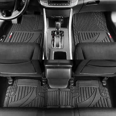 $39.99 • Buy Motor Trend Customizable Trim-to-Fit All Weather Rubber Car Floor Mats 3PC Black