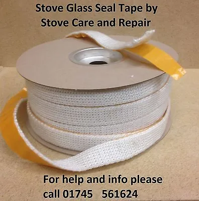 25mm Ladder Tape Glass Fitting Seal Multifuel Stove Wood Burner Aga Charnwood • £5.99