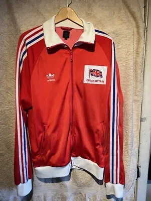 Adidas Vintage Great Britain Tracksuit Top Replica Of 1976 Olympic Kit • £85